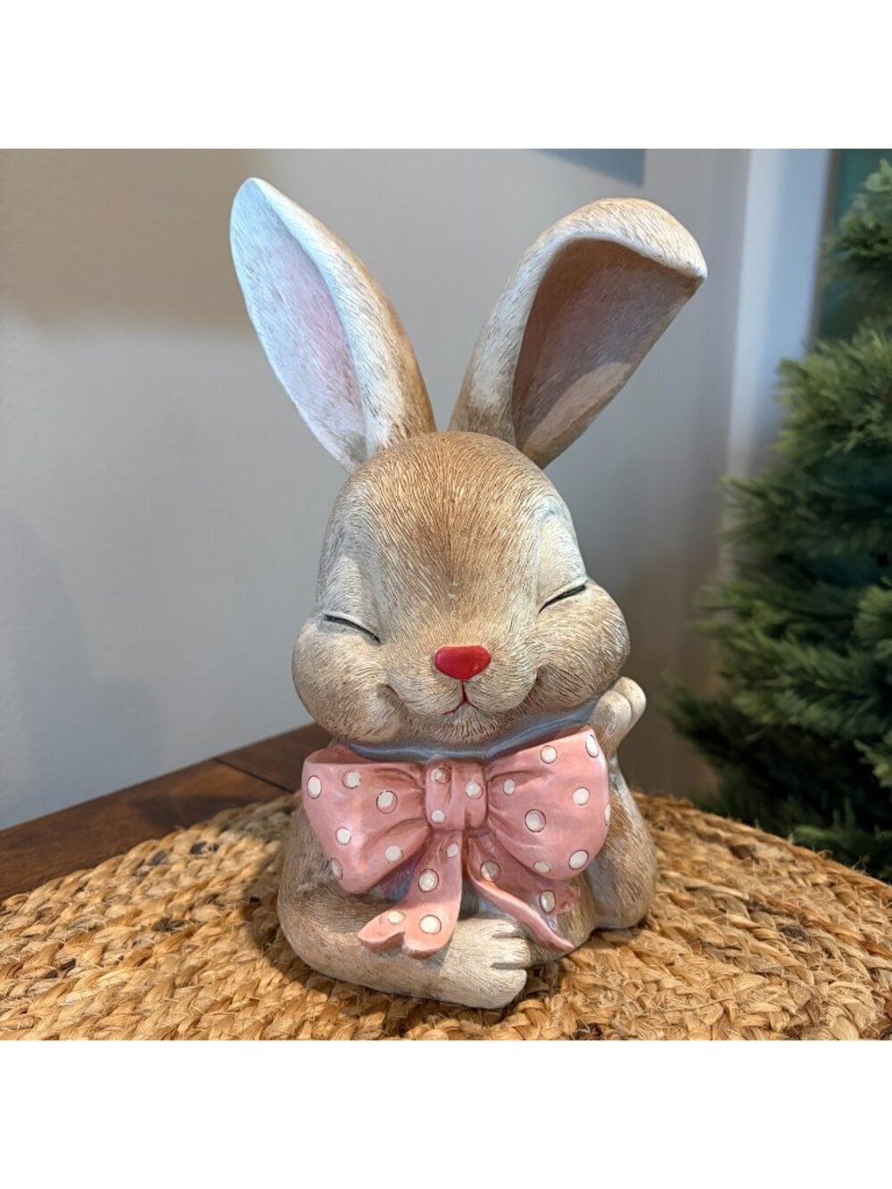 Viral Hobby Lobby Easter Resting Bunny with Pink Bow